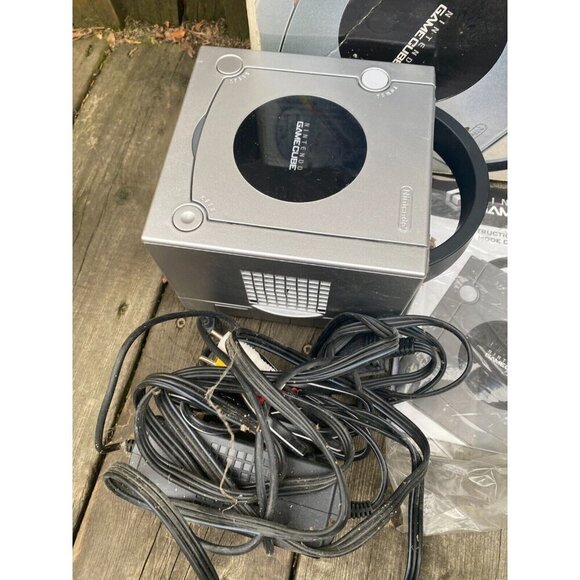 OPEN BOX MINT Nintendo Gamecube Console Platinum W/ Box and Instructions - Picture 4 of 13